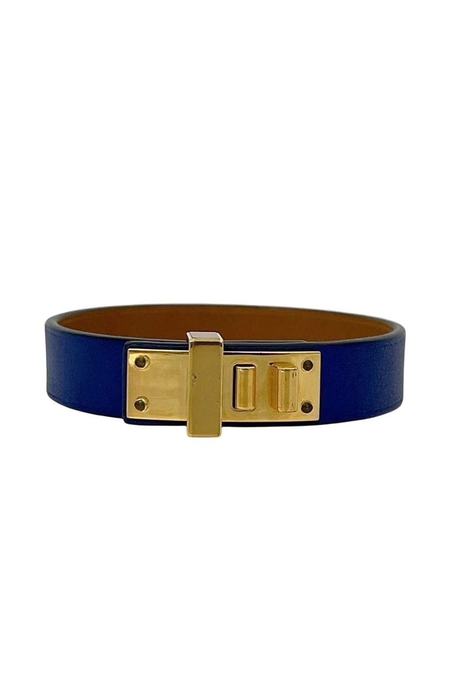 Hermes Bracelet Mini Dog Navy Swift Leather